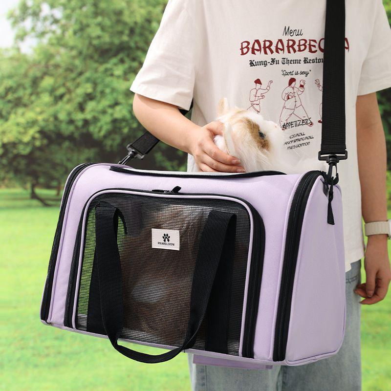 New Portable Foldable Pet Carrier Bag – Large Capacity Breathable Cat & Small Dog Travel Tote
