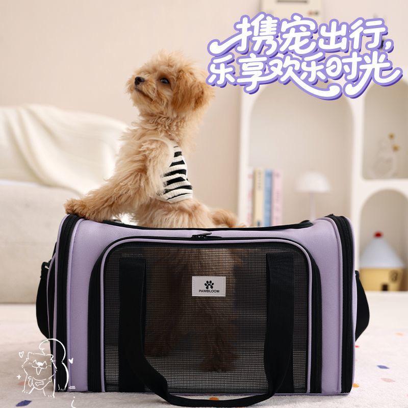 New Portable Foldable Pet Carrier Bag – Large Capacity Breathable Cat & Small Dog Travel Tote